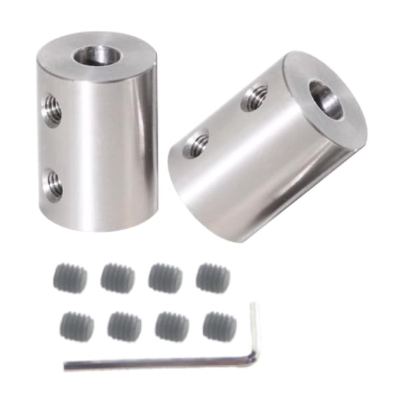 CHANCS Rigid Motor Shaft Coupling Coupler 5mm to 3mm Bore Rigid Connector Sleeve Adapter for RC Boat Car 2PCS