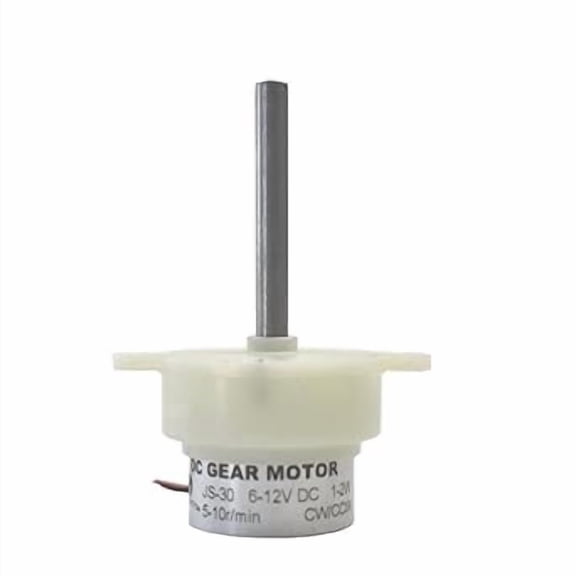 CHANCS Slow Speed Micro Electric Motor 6V 5RPM DC 12V 10RPM Shaft 38.5mm High Torque Rotary Speed Cylinder Shape Deceleration Reducing Motor Plastic
