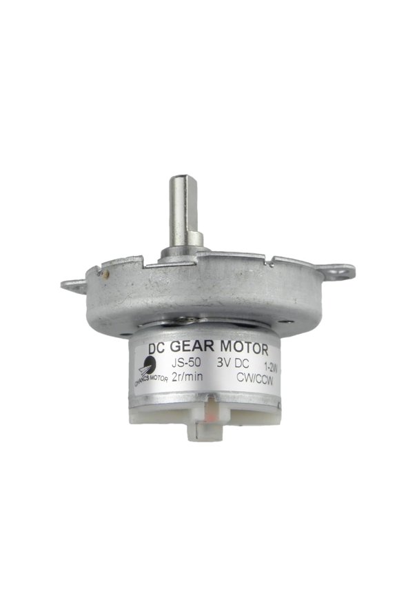 Speed Reduction Large Torque JS-50 3V 2RPM D-Shaft DC Gear Motor Rotating Display Stand Dedicated