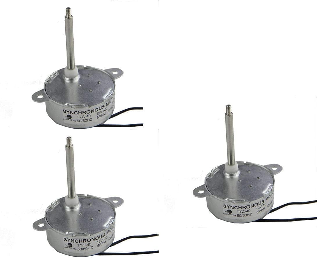 CHANCS DC 12V Synchronmotor TYC-40 5RPM CW/CCW 46mm Für Glasfaser