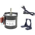 thumbnail image 1 of CHANCS Synchronous Reduction Motor Reversible 60KTYZ 110V 40-48RPM CW/CCW Torque with Fixed Bracket and Switch Plug Extension, 1 of 6