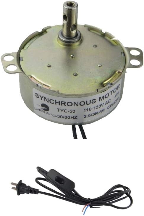 CHANCS Synchronous Turntable Motor Electric Motor2.5/3RPM/MIN 50/60Hz ...