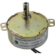 CHANCS TYC-50 Low Speed Synchronous Motor 110V AC 0.8-1RPM CW/CCW Small Permanent Magnet Synchron Electric Motor for Art Project