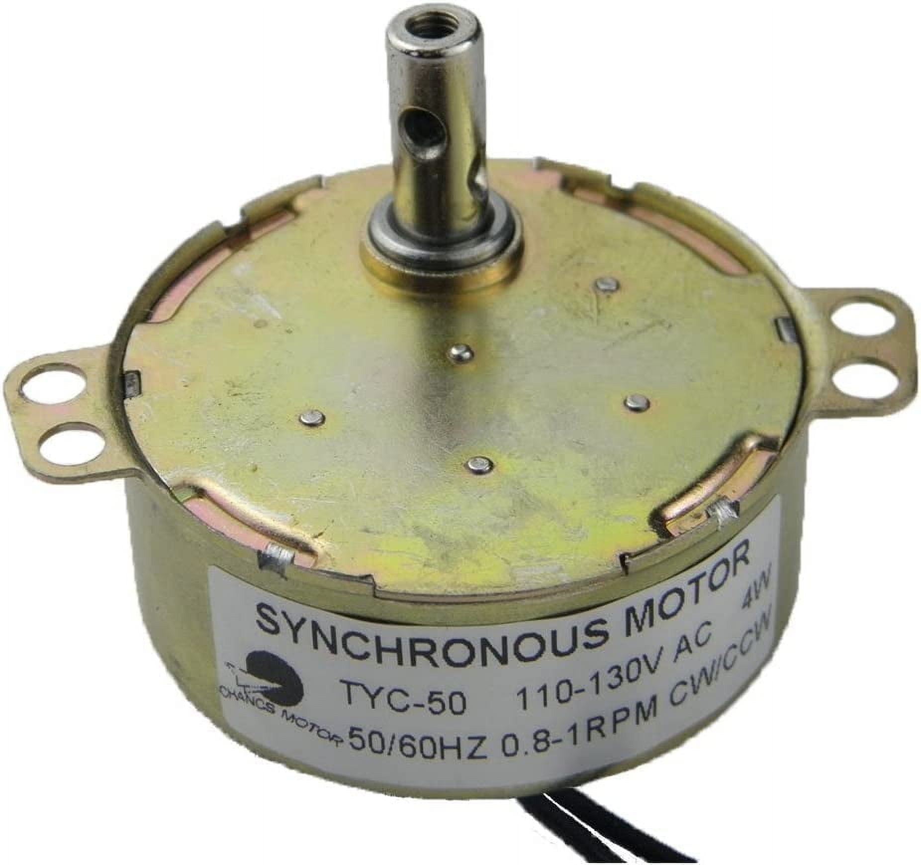 CHANCS TYC-50 Low Speed Synchronous Motor 110V AC 0.8-1RPM CW/CCW Small ...