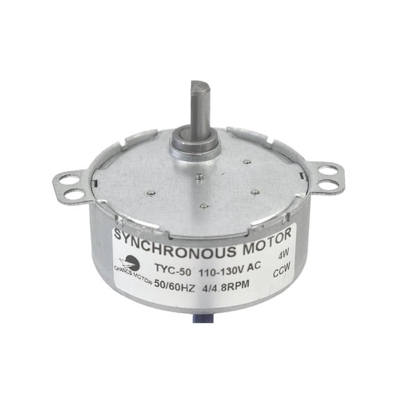 CHANCS TYC-50 Small Motor 110V AC 4/4.8RPM D Shaft CCW Small Ice Machine Synchronous Motor for Ice Cube Machine Accessories