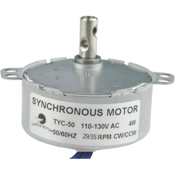 CHANCS TYC-50 Synchronous Motor 110V AC 29/35RPM CW/CCW Gear Motor 4W Small Motor for Electric Fireplace