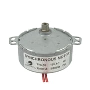 CHANCS TYC-50 Synchronous Motor 12V AC 5-6RPM Flush Shaft 5.5mm CW 4W Gear Motor Fan Motor