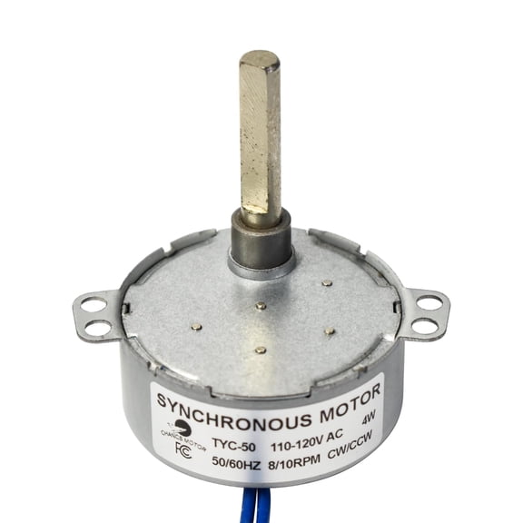 CHANCS TYC-50 Synchronous Motor Turn Table 110V AC 8-10RPM CW/CCW Shaft 40mm Small Gear Motor