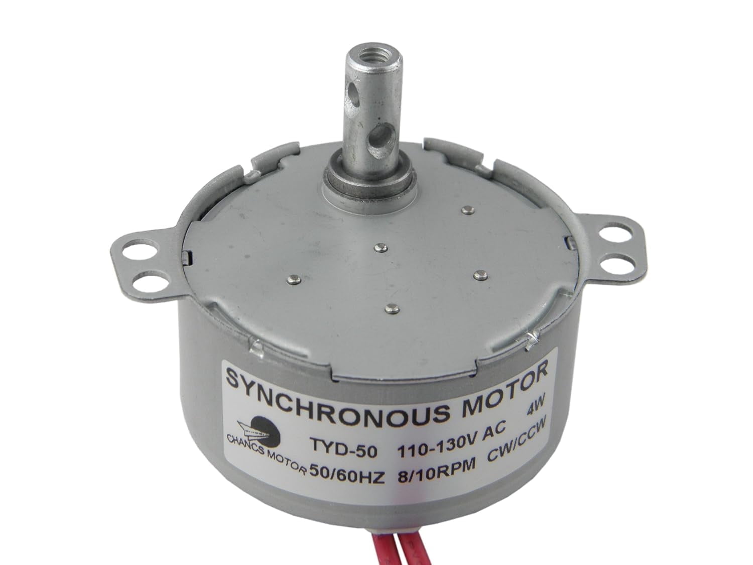 CHANCS TYD-50 110V AC 8-10RPM CW/CCW Synchronous Motor Permanent Magnet ...