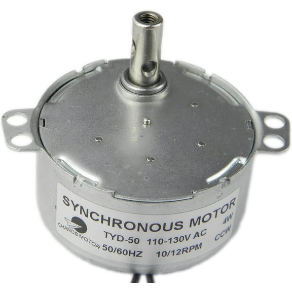 CHANCS TYD-50 Small Synchronous Geared Motor 110V AC 10-12RPM 4W CCW Electric Motor
