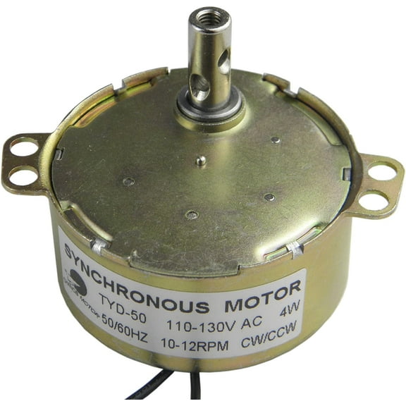 CHANCS TYD-50 Synchronous Motor 110V AC 10-12RPM 4W CW/CCW Electric Motor Geared Motor