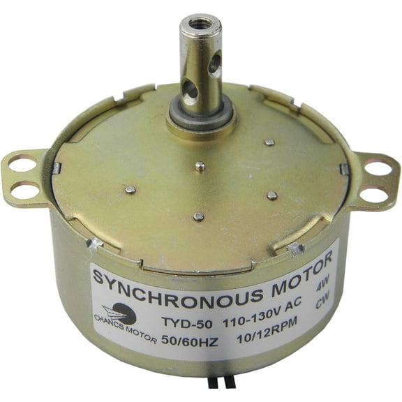 CHANCS TYD-50 Synchronous Motor 110V AC 10-12RPM 4W CW Gear Motor Cup Turners for Tumblers