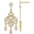 thumbnail image 1 of CHANDELIER FANCY EARRING WITH DANGLING LEAVES, 1 of 4
