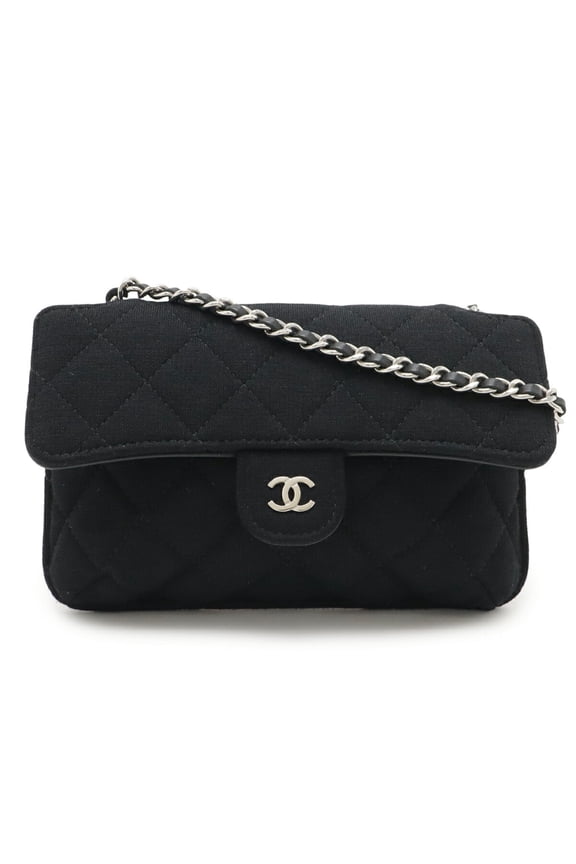 Pre-Owned CHANEL Matelasse Coco Mark Eco Bag, Foldable Tote Bag with Chain Shoulder... (Good)