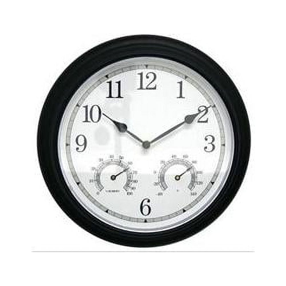 CHANEY INSTRUMENT CO 13.5" BLK Ind/Out Clock 01028A1
