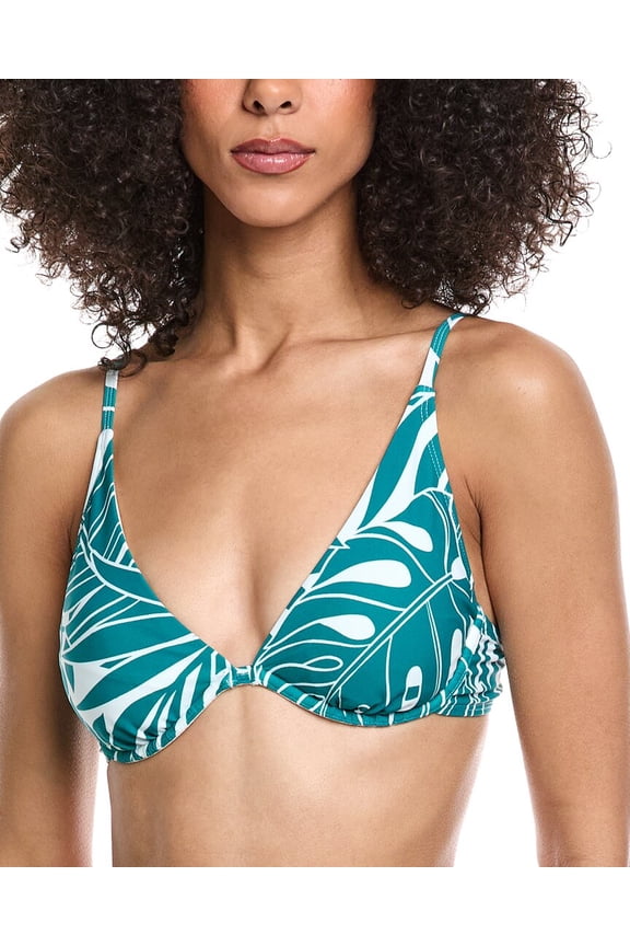 womens Leah Bikini Top, xs, Blue