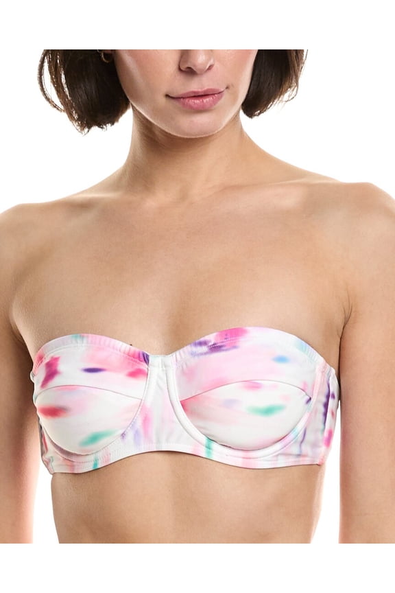 womens  Nellie Bikini Top, s, White