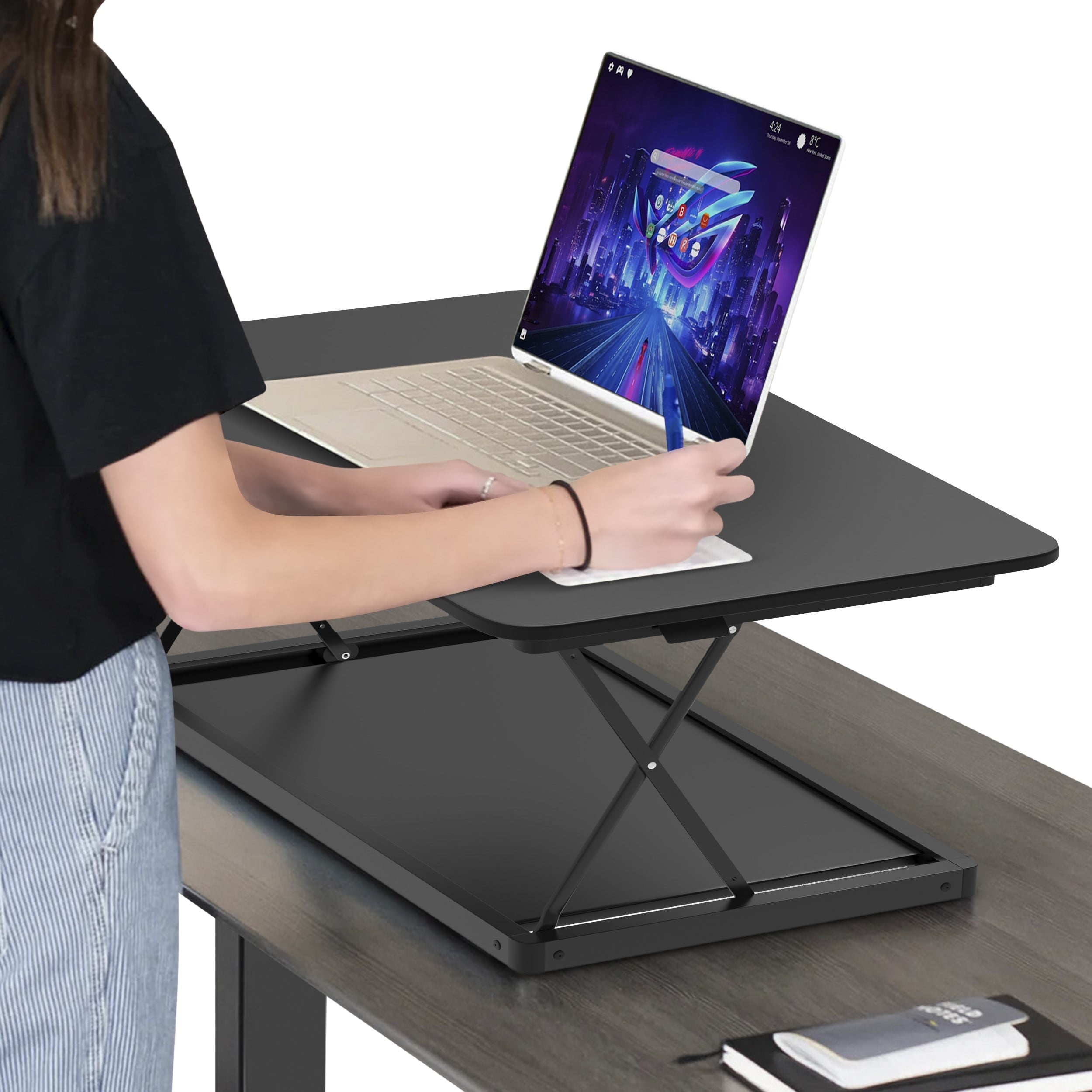 CHANGEdesk Mini Desktop Standing Desk Converter Adjustable Height Standing Desk Riser sitting or standing Portable Standing Desk extender Stand Up