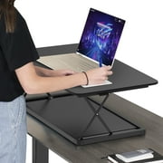 Mini Adjustable Standing Desk Converter Portable Sit to Stand Desk Riser for Laptops and Monitors with 27.5x19.5 Desktop Surface and 4 Height Settings