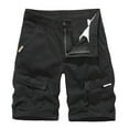CHANGMOO Elastic Cargo Shorts for Men Multi Pockets Jogger Cooling