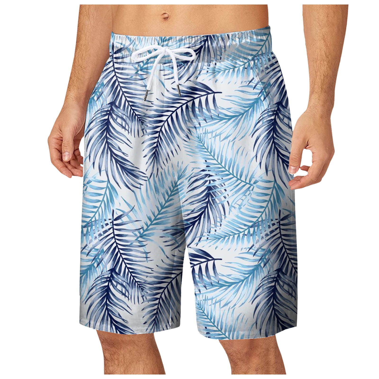 CHANGMOO Hawaiian Swim Trunks Mens Print Clearance Mens Short Swim