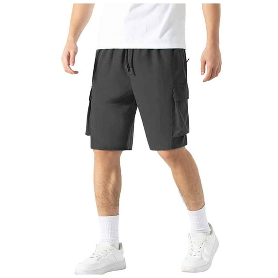 CHANGMOO Male Summer Casual Shorts Thin Quick Drying Breathable Sports Straight Work 5 Fifth Pants