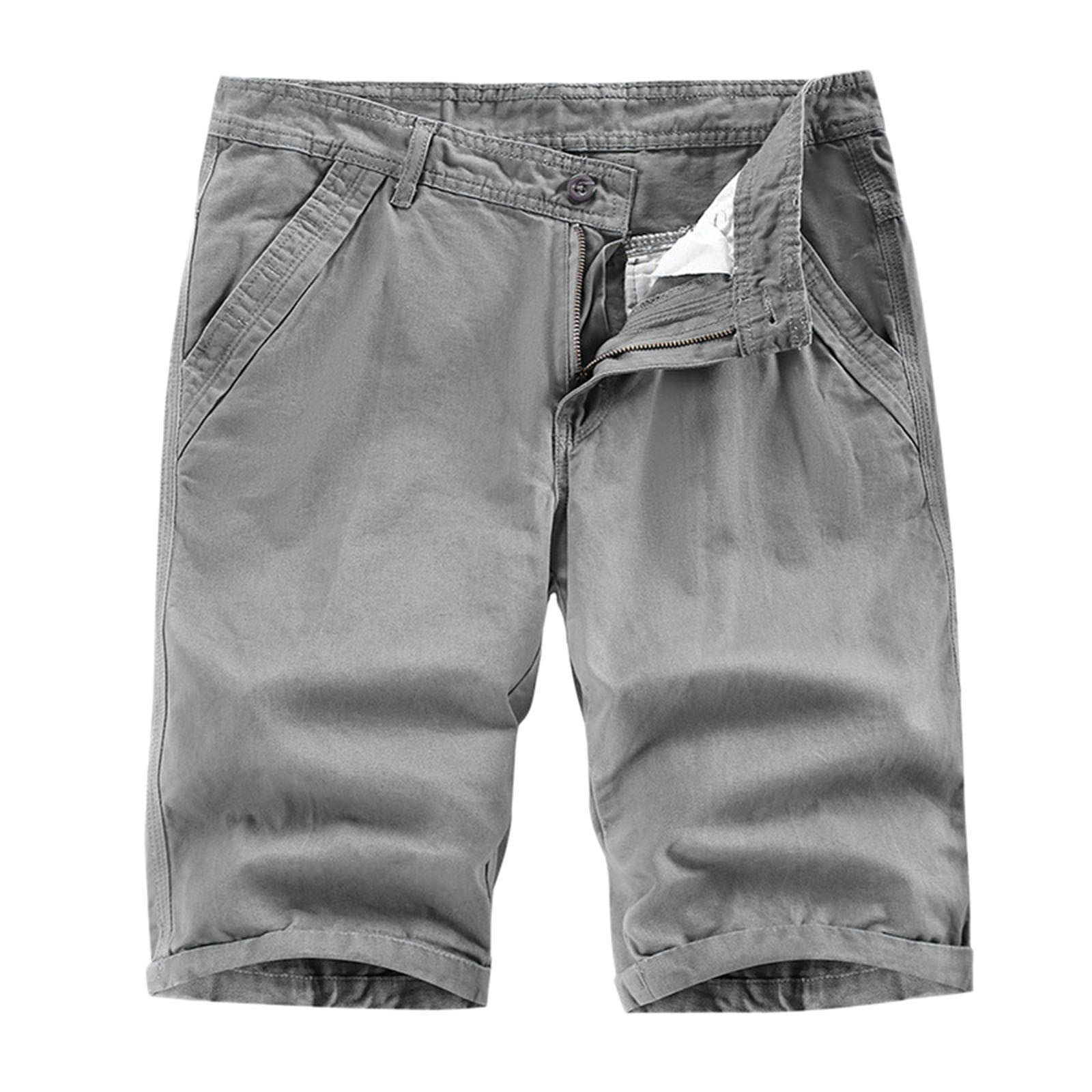 CHANGMOO Mens Cargo Work Shorts - Comfort Cargo Shorts Mens Slacks ...