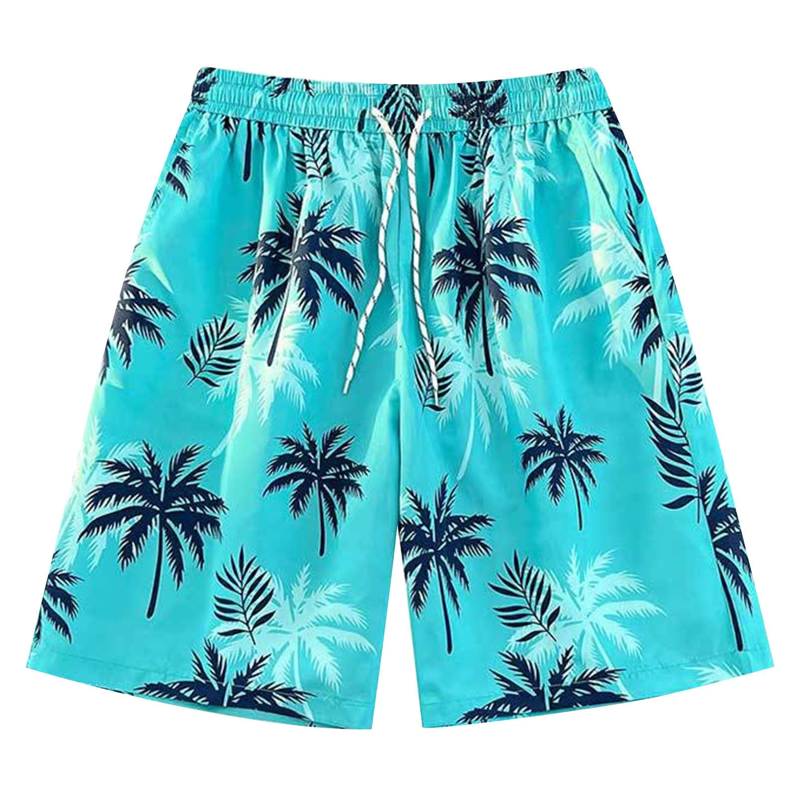 CHANGMOO Mens Shorts Elastic Waist 2024 Summer New Style Camo Shorts