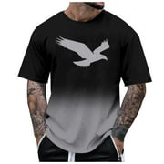 CHANGMOO Moisture Wicking Tshirt for Men - Fashion Men's Novelty T-Shirts Breathable Mens Active Shirts Workout T Shirts Men Men's T-Shirts Clearance 2024 Summer New Style