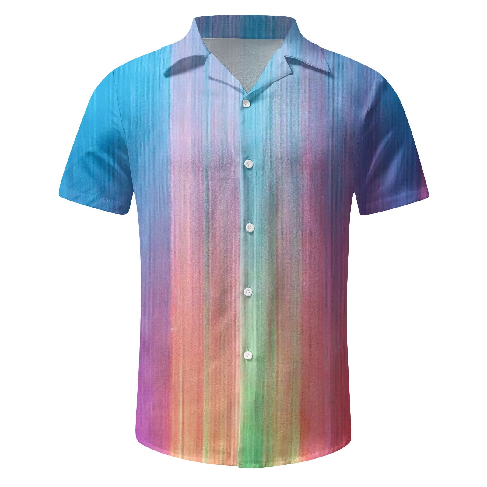 CHANGMOO Slim Fit Hawaiian Shirts for Men Button Down Men's Hawaiian