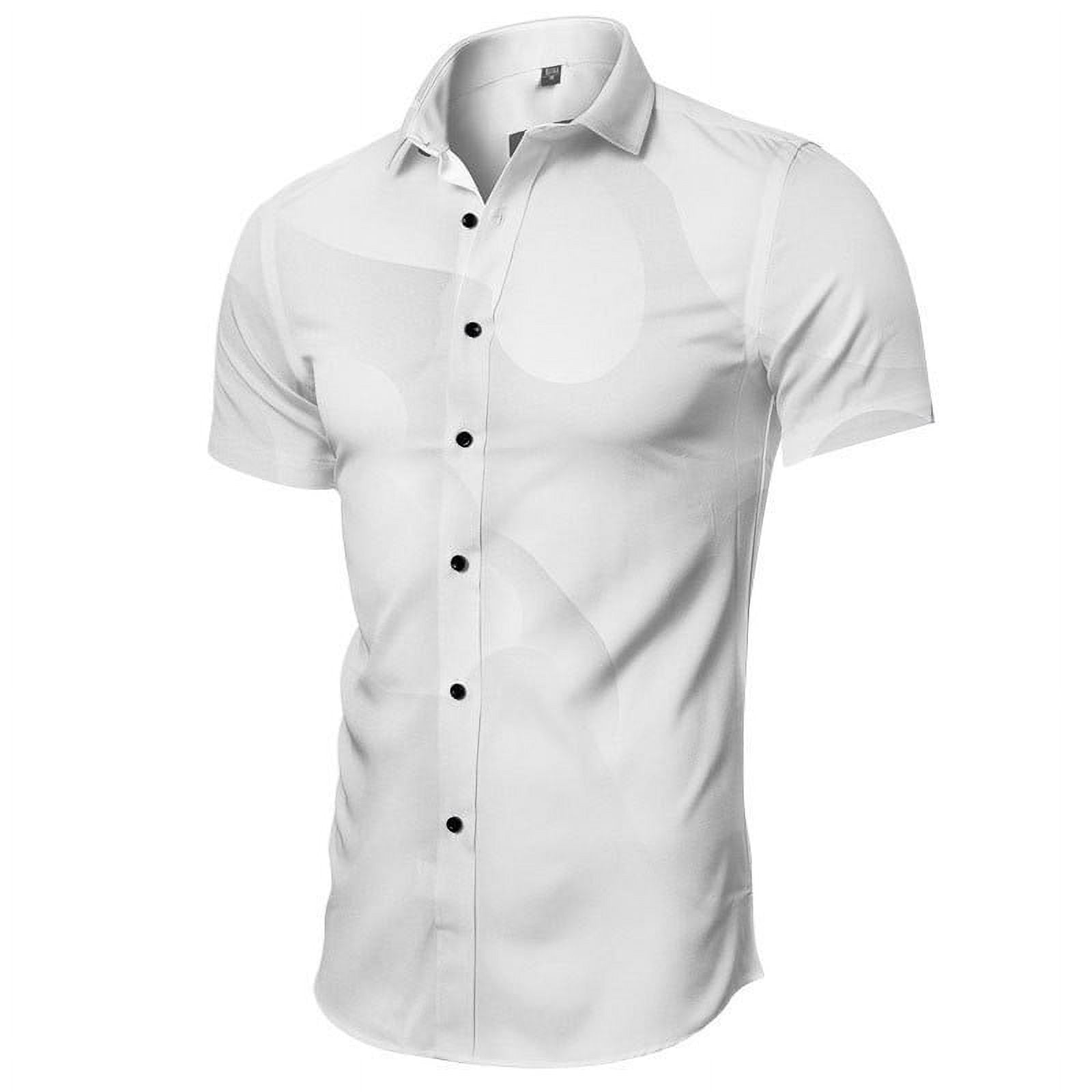 CHANGMOO Tshirts for Men Short Sleeve Big and Tall Tuxedo Shirts for