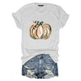 CHANGMOO Womens Halloween Shirt Funny Pumpkin Printed Cute T Shirts