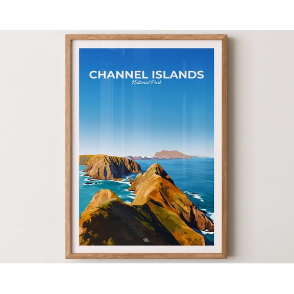CHANNEL ISLANDS Poster, Channel Islands Travel Poster, Channel Islands Print, Channel Islands Art, National Park Poster, Gift for travelers, 16x24 UNFRAMED