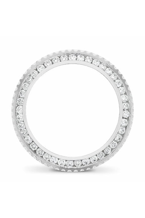 CHANNEL NATURAL DIAMOND BEZEL WITH RIDGES FOR ROLEX SUBMARINER 16610, 16800