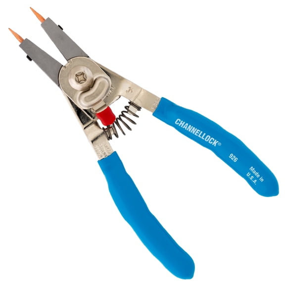 CHANNELLOCK 6-inch Convertible Retaining Ring Pliers, Ideal for Snap Rings and Circlip, Made in USA (926)