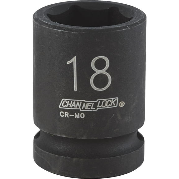 Channellock Metric Impact Socket Shallow Well - Drive - Multicolor