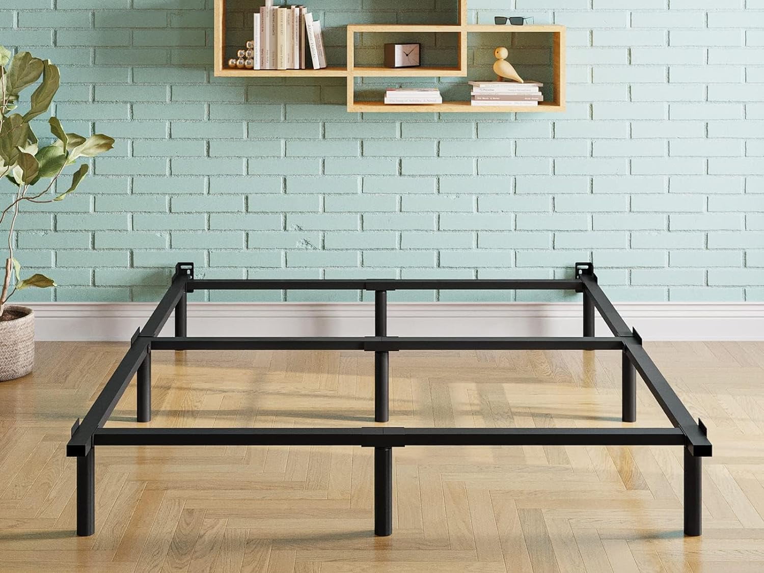 CHAOCHUANG KingBedFrame, 9 Inch Metal KingSize BedFrame for Box