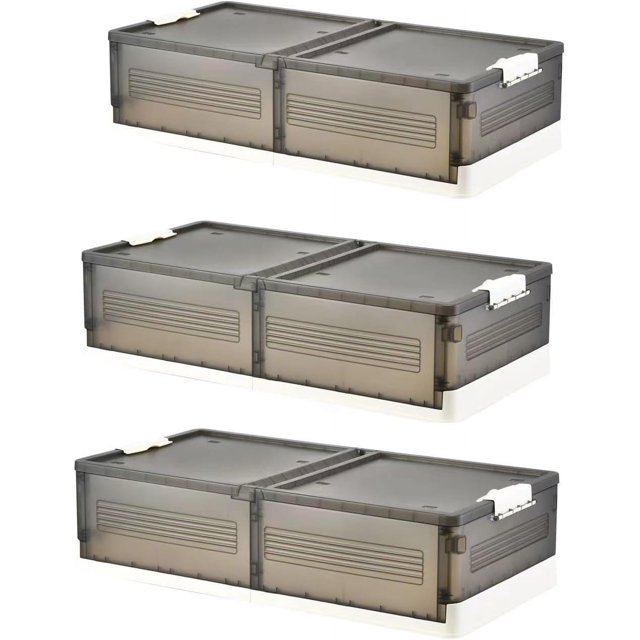 CHAOCHUANG Under Bed Storage Containers, Plastic Under Bed Storage Bins