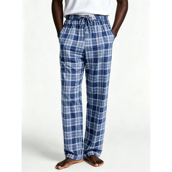 CHAOJISHE Mens Pajama Pants Lightweight Men's Woven Sleep Pant Pjs Bottoms Sleepwear Pajama Pants Plaid Sleep Lounge Pants with 2 Pockets SIZE:XXL