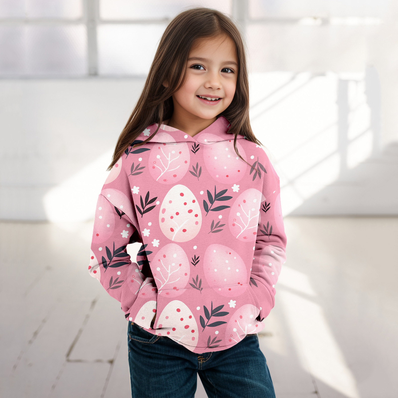 CHAOLEI Kids Children Boys Girls Easter Spring Long Sleeve Hoodie Tops