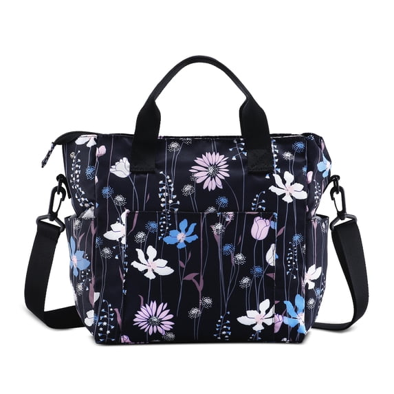 CHAOYUNYI Crossbody Shoulder Bag for Women - Water Resistant Casual Handbag Purse with Multiple Pockets, Adjustable Strap, Dreamy Flower