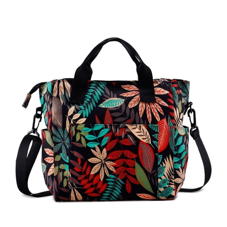 CHAOYUNYI Crossbody Shoulder Bag for Women - Water Resistant Casual Handbag Purse with Multiple Pockets, Adjustable Strap, Maple Red