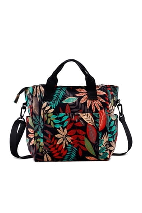 Crossbody Shoulder Bag for Women - Water Resistant Casual Handbag Purse with Multiple Pockets, Adjustable Strap, Maple Red