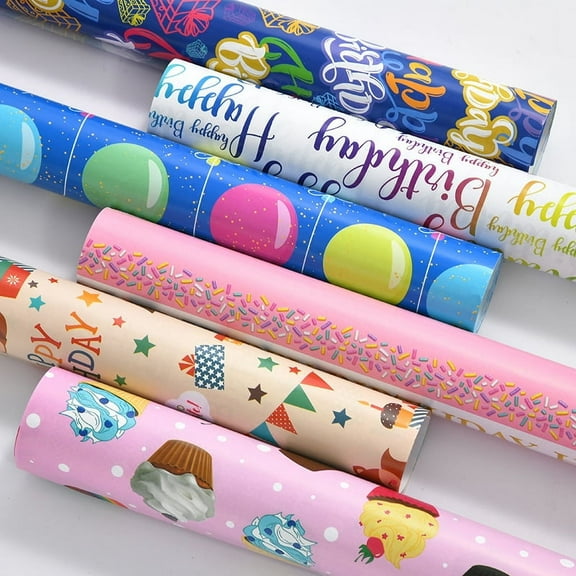CHAOYUNYI Decorative Gift Wrapping Paper, Paper Multicolor, 50 x 70 cm, 6 Piece