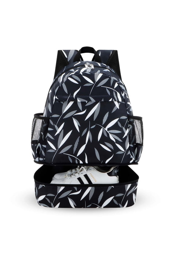 Dry Wet Gym Backpack with Shoe Compartment and Wet Pocket for Women Water Resistant Sports Bag for Swimming Beach Yoga Travel, Willow L