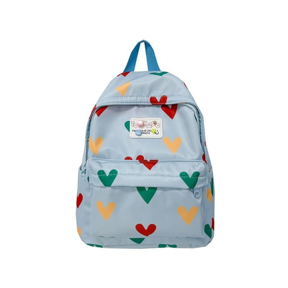 CHAOYUNYI Cute Bag Heart Print Backpack Adjustable Shoulder Straps Compact Size for School Students,Travel,Daily Use