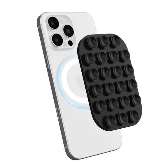 CHAOYUNYI MagSafe Magnetic Suction Phone Mount, Silicone Suction Cup Phone Holder Compatible with MagSafe phone and MagSafe Cases,Use Hands-Free for Kitchen, Gym & Selfie