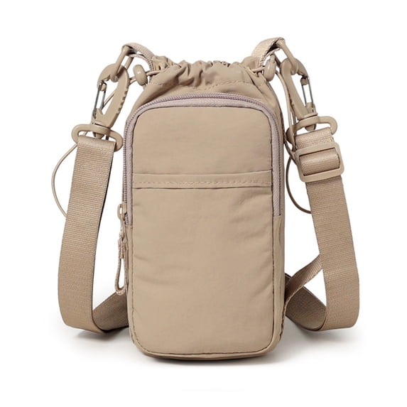 CHAOYUNYI Water Bottle Holder Bag, Water Bottle Carrier with Adjustable Shoulder Strap Fits 16 oz to 40 oz Bottles Multiple Storage Pockets Side handles