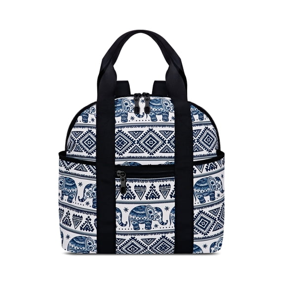 CHAOYUNYI Women’s Backpack Bag Medium Size with Trolley Sleeve, Adjustable Strap/ Top Handle, Water Resistant Travel Daypack, Elephant