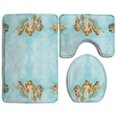 thumbnail image 1 of CHAPLLE Angel Babies Expressions 3 Piece Bathroom Rugs Set Bath Rug Contour Mat and Toilet Lid Cover, 1 of 2